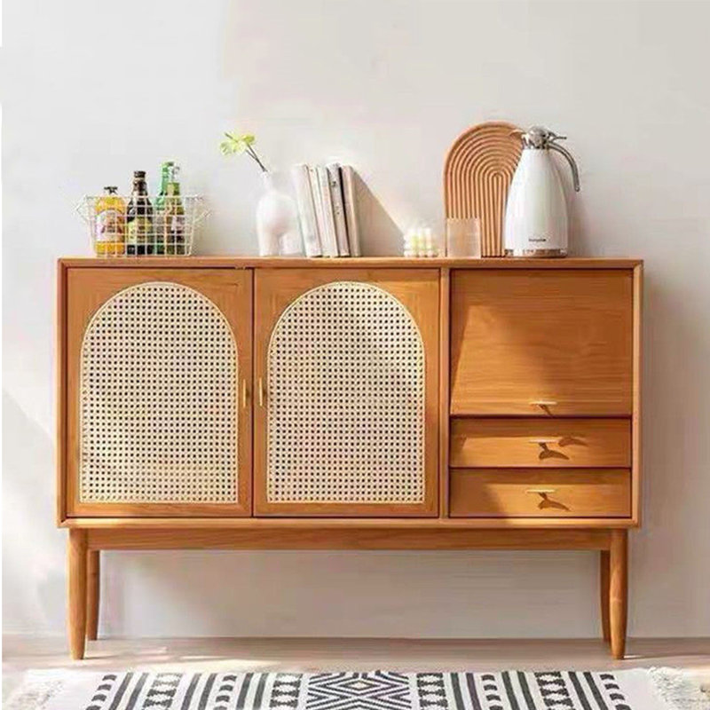 Modern Simple Wicker Multi-Functional Sideboard