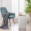 Tabouret tambour en céramique émaillée 11 po x 17,25 po - Table d'appoint intérieure / extérieure - Tabouret de jardin décoratif
