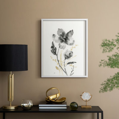 Elegant Silhouette I Framed Print - Solid Wood