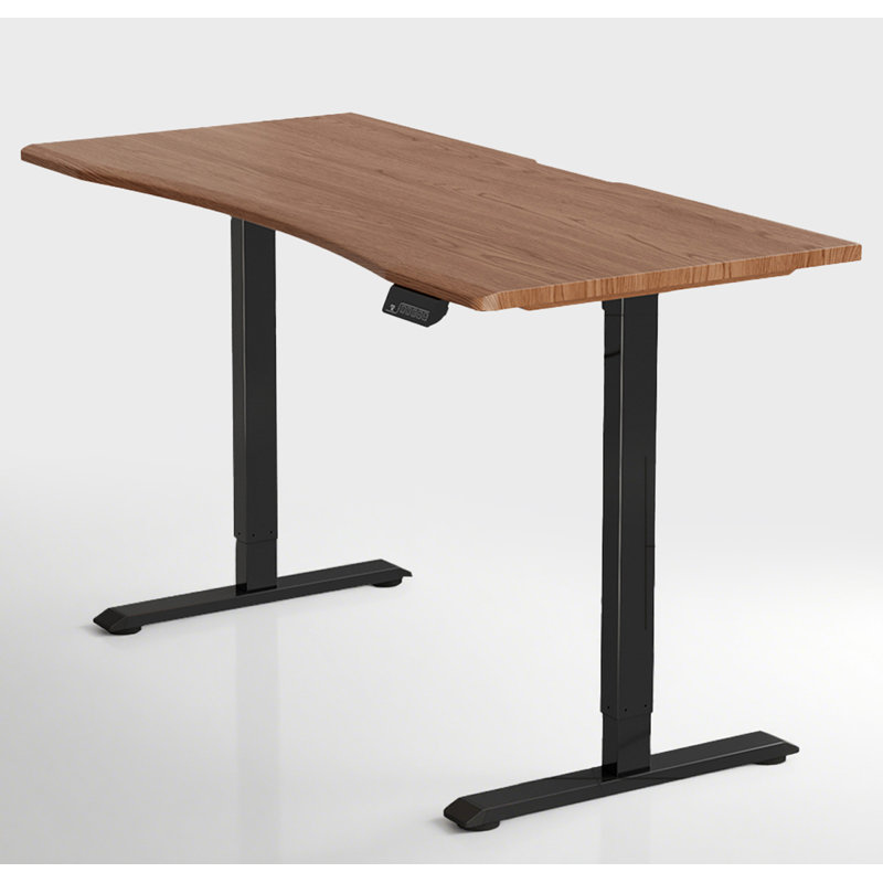 Bureau électrique en bois massif à hauteur réglable, H 28,35 po x l 47,24 po x P 23,62 po