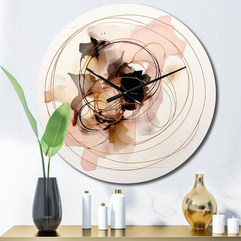 Horloge murale Hypnotic Tension Vintage Watercolor II, Petit