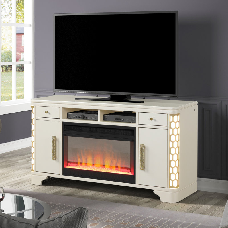 TV Stand With Electric Fireplace