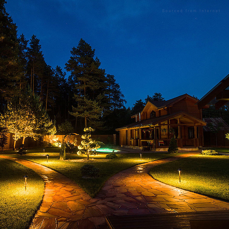 LEONLITE 3CCT Low Voltage Landscape Pathway Lights, 5W LED Landscape Path  Light, Aluminum, Oil Rubbed Bronze Wayfair