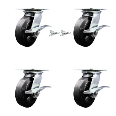 Rubber on Steel Caster