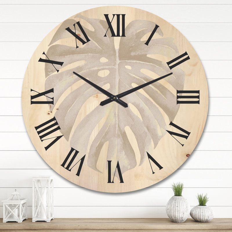 Horloge murale Monstera, Grand
