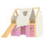 Lit mezzanine en bois massif pour enfants avec lumières et tentes-1484721340-1484721341
