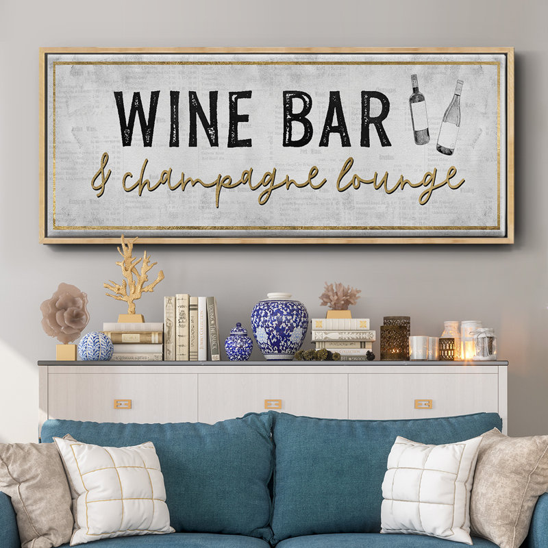 Champagne Lounge- Framed Canvas