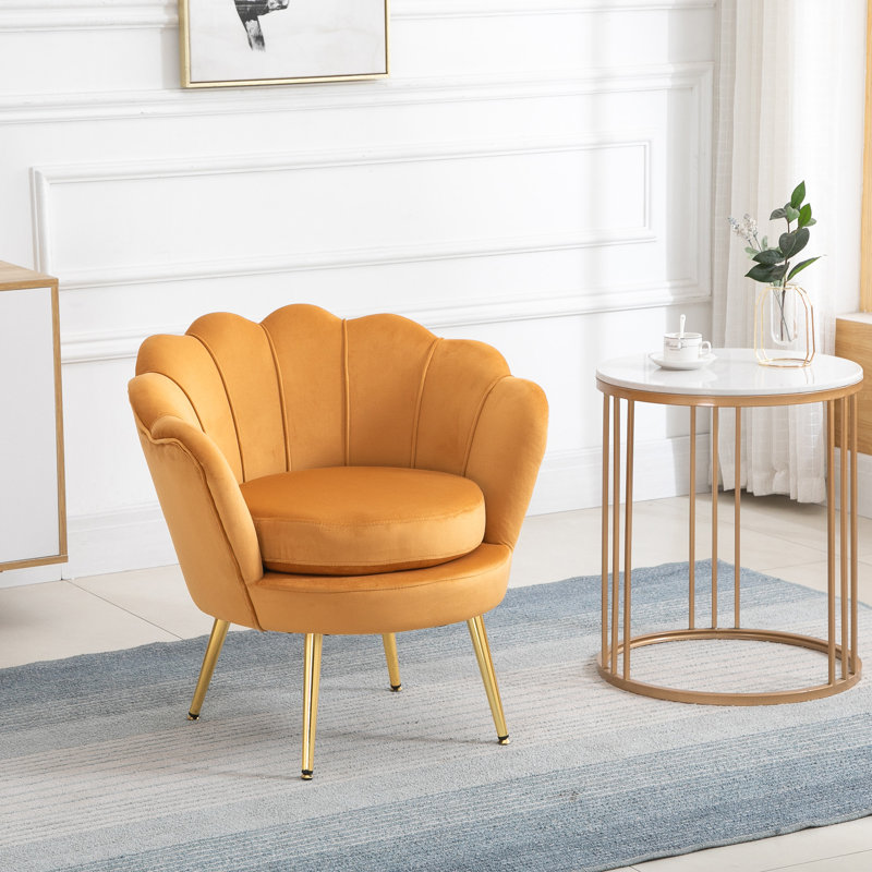 Fauteuil l 30 po, Velours rouge