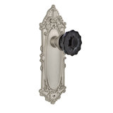 Victorian Plate with Crystal Black Door Knob