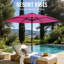Parasol d'extérieur 10 pi avec protection contre les rayons UV UPF 50+ 10 pi-1366680536
