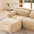 Fluffy Plush Modular Sofas, Contemporary Style For Home Relaxation
