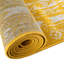 Tapis en polypropylène tissé à la machine Gurule - jaune / blanc-651930512