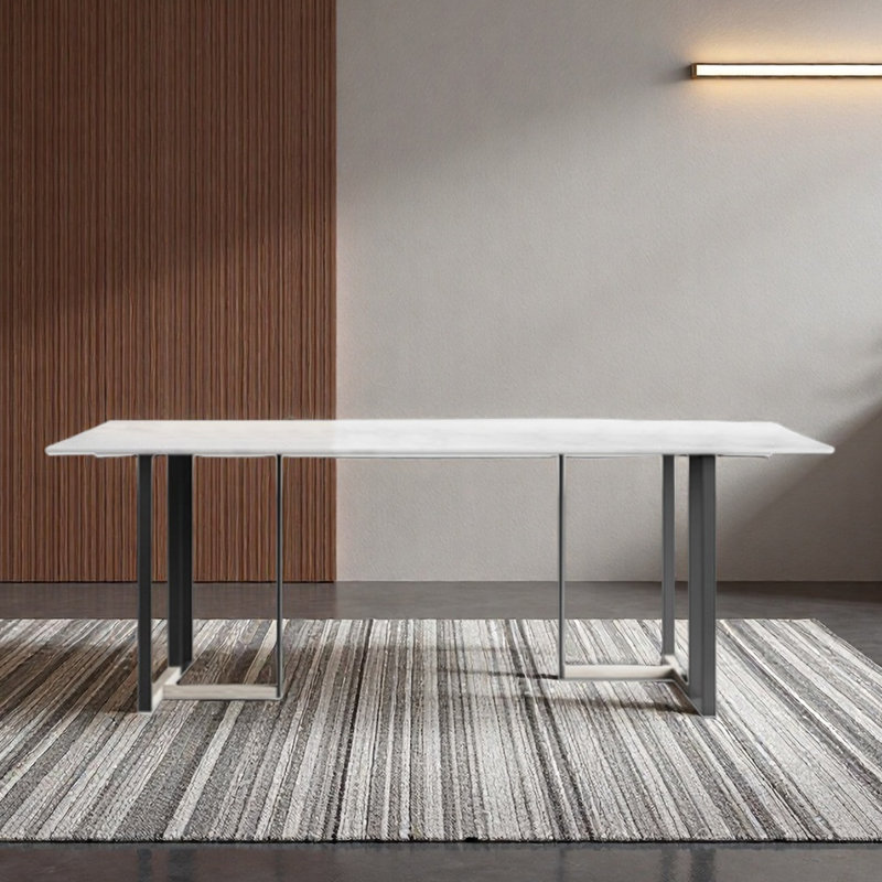 Bureau en granit pour la ferronnerie de bureau et de maison, H 29,53 po x l 62,99 po x P 31,5 po