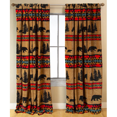 Bear Trail with Black Sherpa Drapes