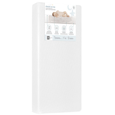 Matelas pour lit de bébé et tout-petit haut de gamme de 5 po Dream On Me