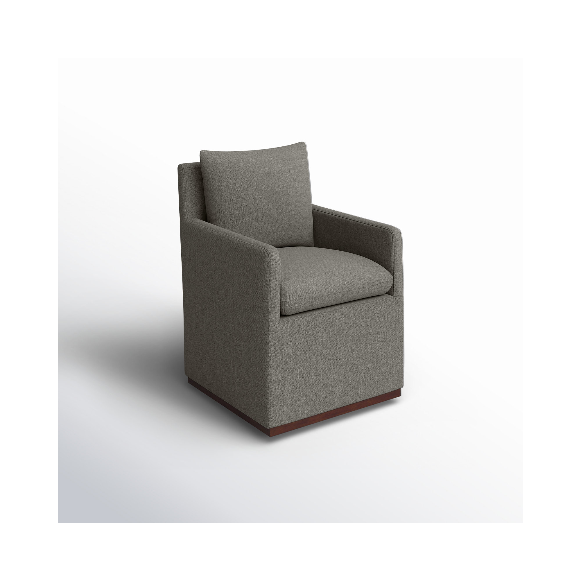 Bobbi Upholstered Armchair, Effie Flint Performance Linen