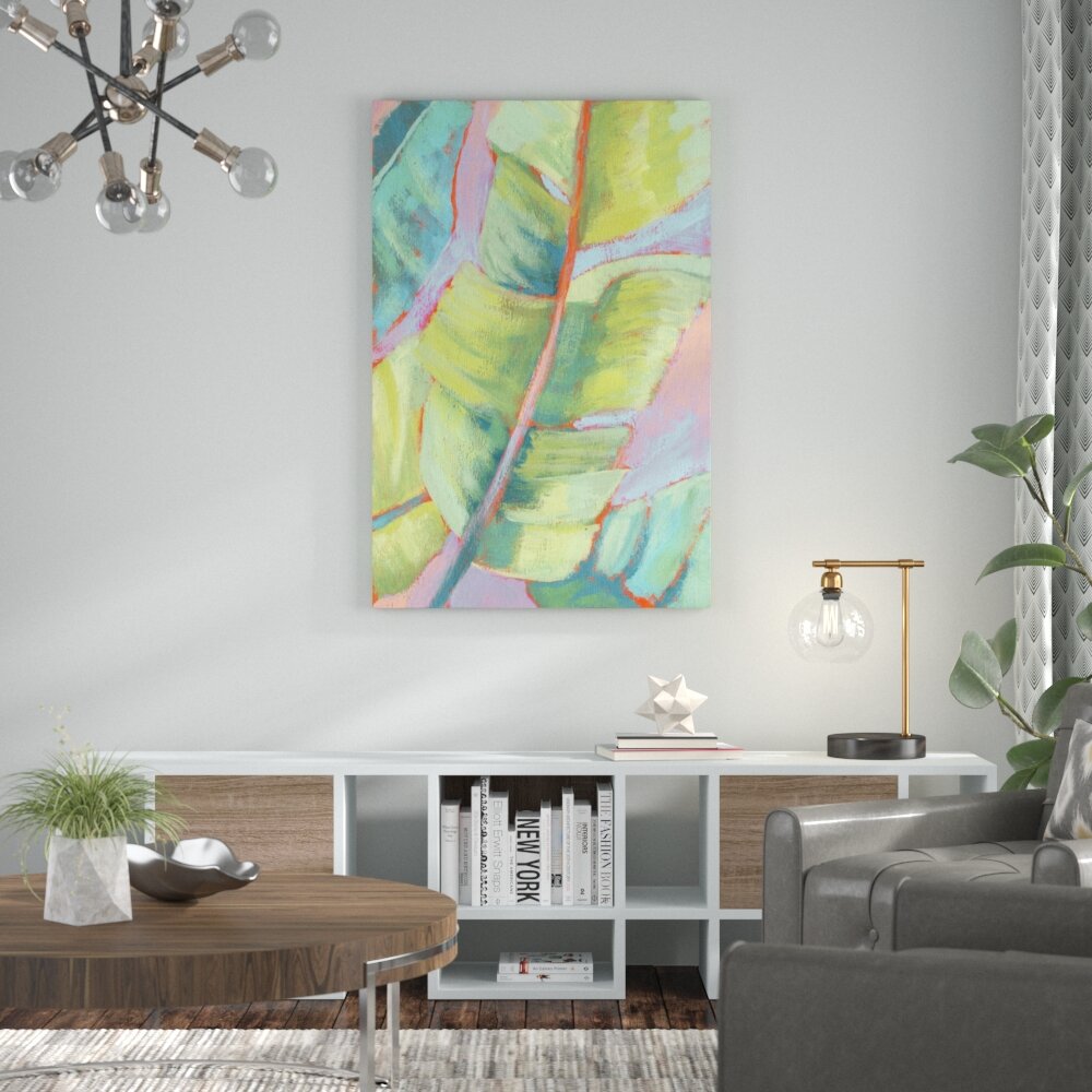 Leinwandbild Vibrant Palm Leaves II von Jennifer Goldberger