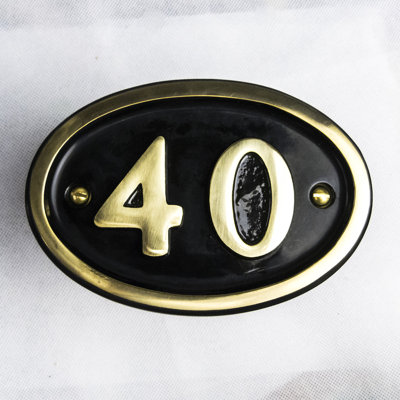 Tyrinia 10cm H Reflective Aluminum House Number