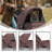 Foldable Pet Stroller, 3 Wheels Folding Carrier Jogger Stroller for Dogs Cats with Canopy and Basket-101628880