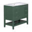 Meuble-lavabo 36 po avec lavabo, une armoire et trois tiroirs, panneau de bois massif et panneau de fibres à densité moyenne-115672198