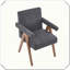 Fauteuil de salle à manger Poppy-2136185885