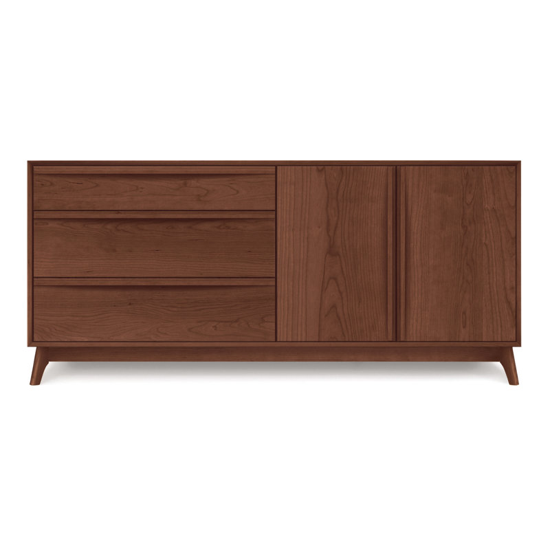 Commode tiroirs Catalina 3, Noyer, Conventionnel, La gauche