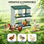Boîte à nid de poule, boîte à œufs pour poules avec couvercle, boîtes à œufs en métal pour poulailler-995267120-995267121