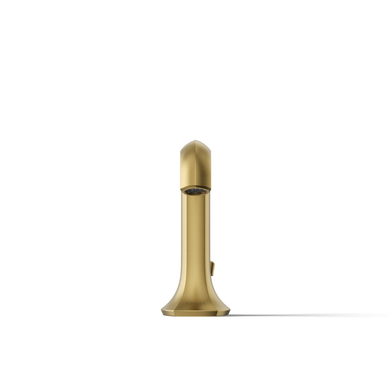 Occasion Single Hole Bathroom Faucet, Vibrant Brushed Moderne Brass