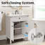 Ensemble de meuble-lavabo sur pied simple 24 po avec lavabo Modern-13902036-13902037