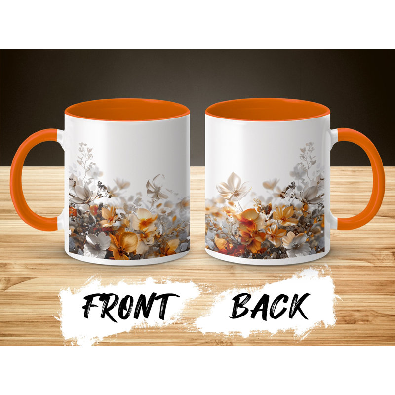 Ceramic Coffee Mug, Orange
