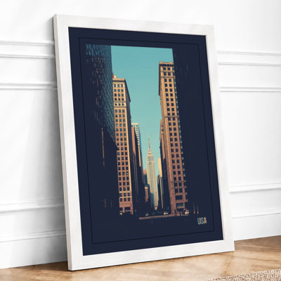 Urban Canyon: Art Deco - Framed Print