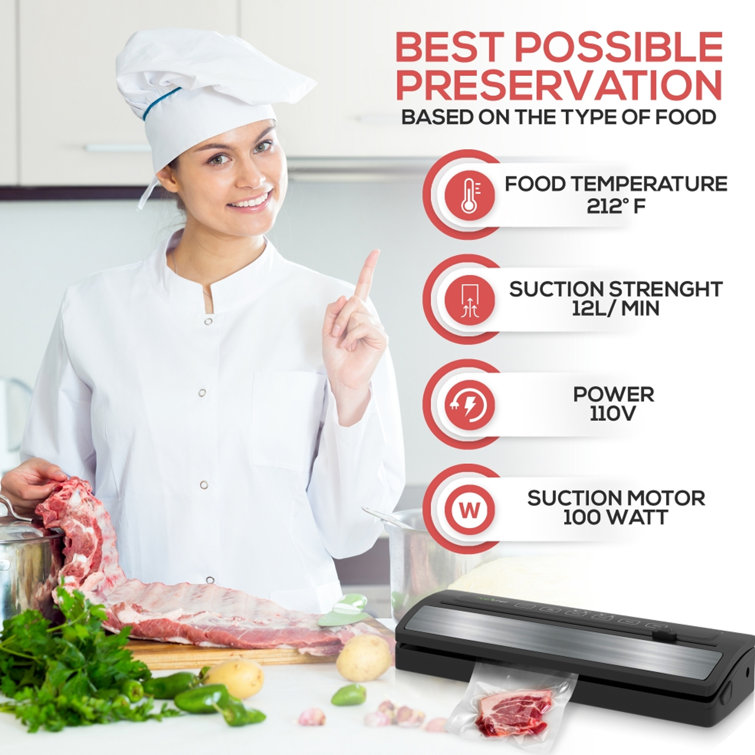 Best Buy: NutriChef Vacuum Sealer for Food, Kitchen Stainless