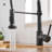 Kitchen Faucet With Pull Down Sprayer, Single Handle Single Lever Kitchen Sink Faucet