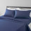 Ensemble de draps 100 % coton à fibres longues haut de gamme Milano à contexture de 1000 fils