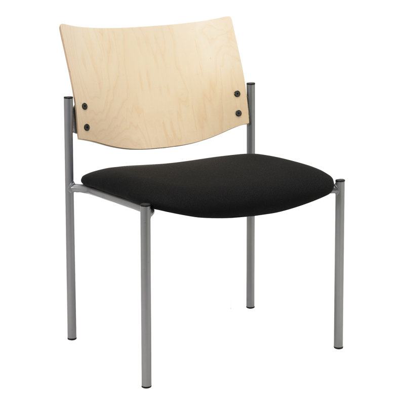 Evolve Evolve Guest Chair, Black, Natural