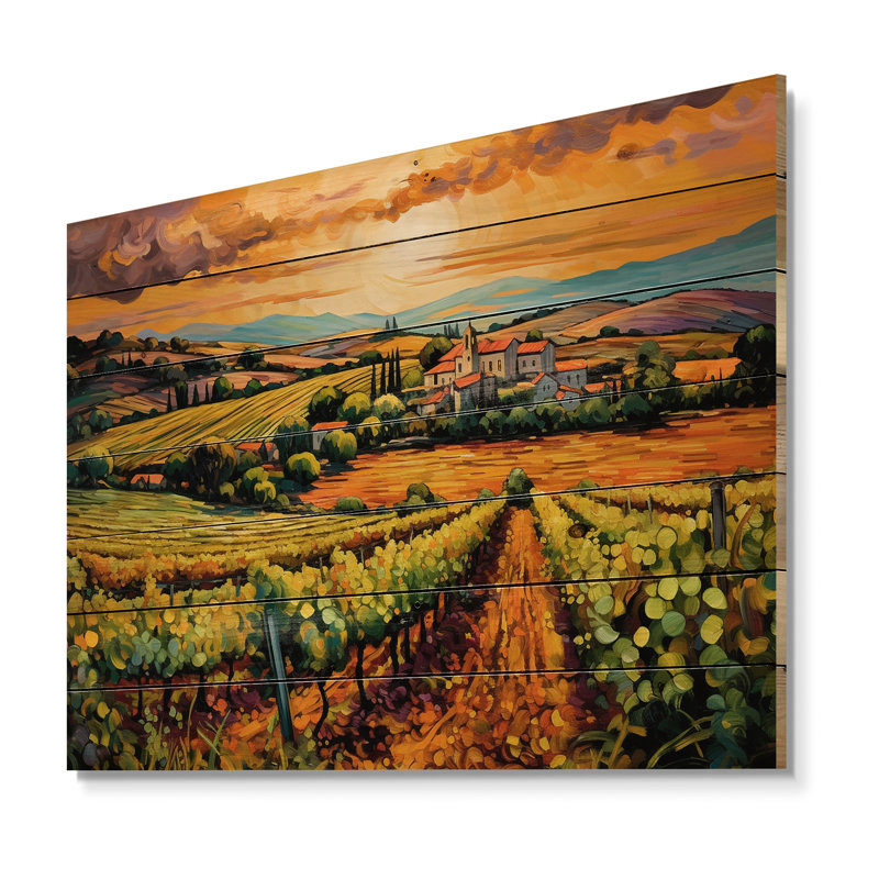 Impression sur bois Liall Vangogh, H 30 po x l 40 po x P 0,78 po