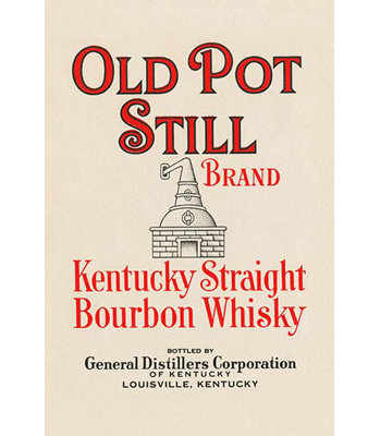 Whisky bourbon straight « old pot still brand kentucky »-impression de publicités