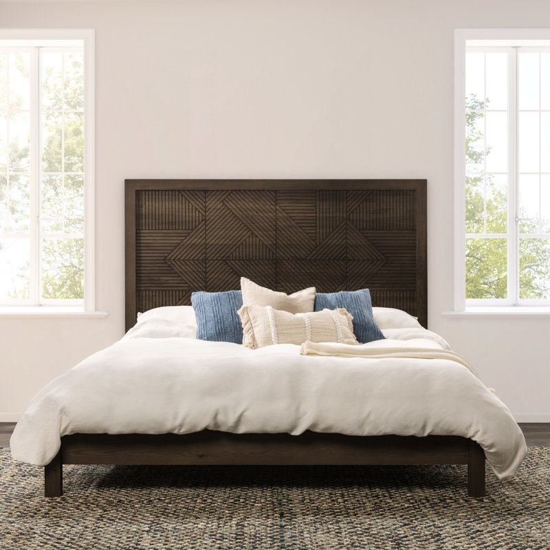 Santa Clara Platform Bed, California King, Oak Golden