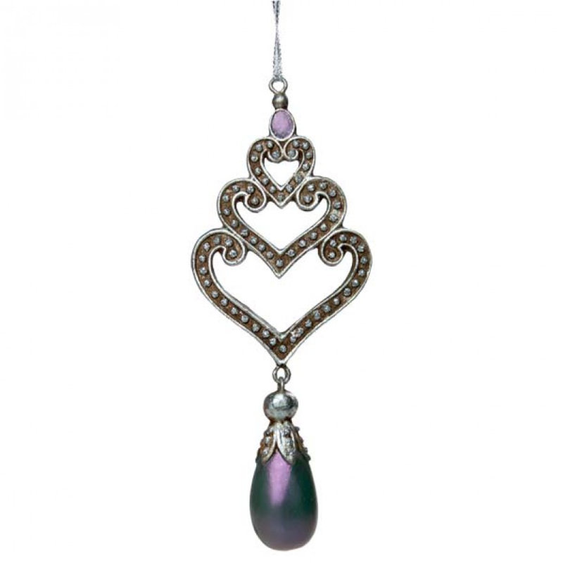 16cm Holiday Shaped Ornament, Iridescent Purple