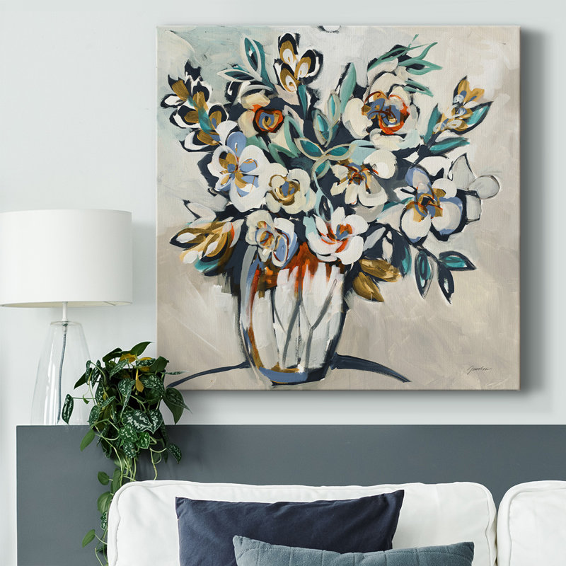 Finition joyeuse sur toile, H 40 po x l 40 po x P 1,5 po