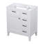 Meuble-lavabo de 30 po sans lavabo, base d'armoire seulement, armoire de salle de bain avec tiroirs, structure solide et panneau de fibres à densité moyenne-110447291