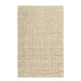 Herringbone Jute / Sisal Area Rug in Ivory