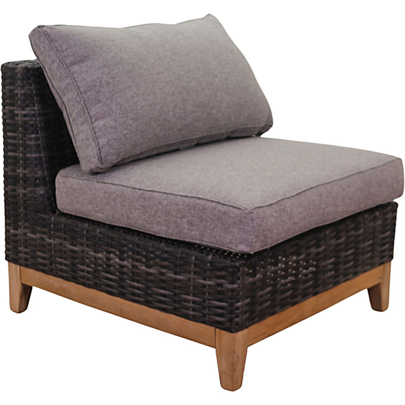 Chaise de terrasse avec coussins Terdell