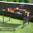4.7Ft. Black Patio Rectangular Folding Table