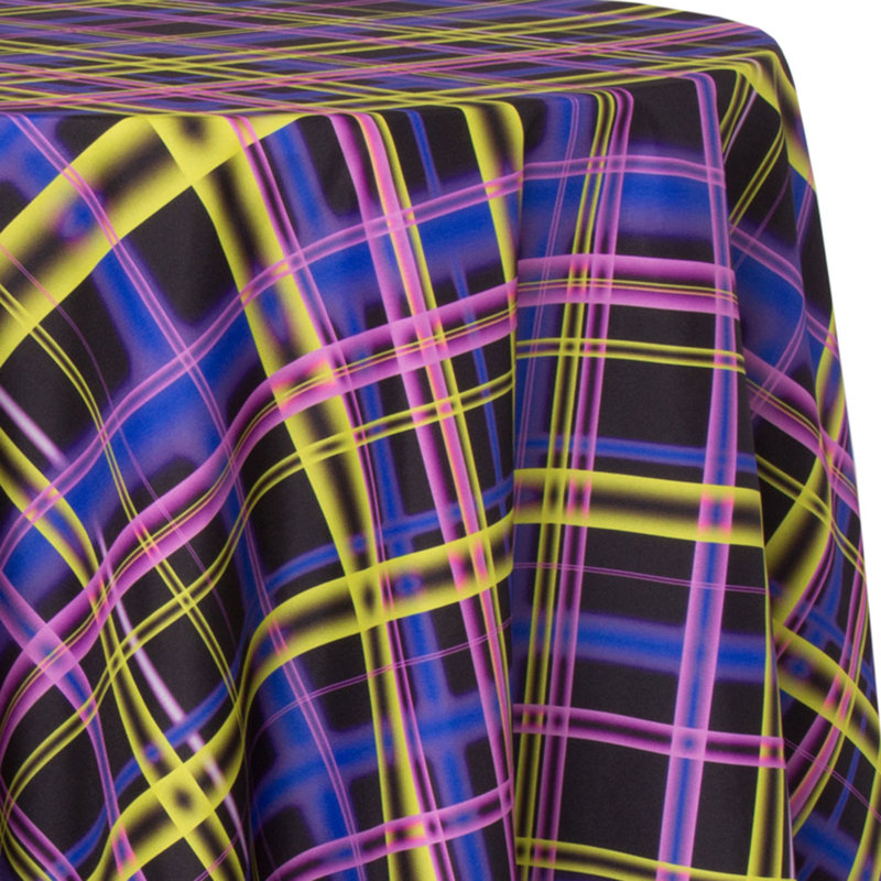 Striped Polyester Tablecloth, 156" x 108"