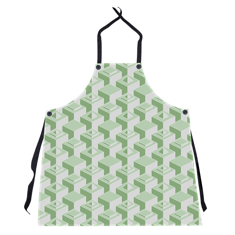Tablier de gratte-ciels, Vert/blanc
