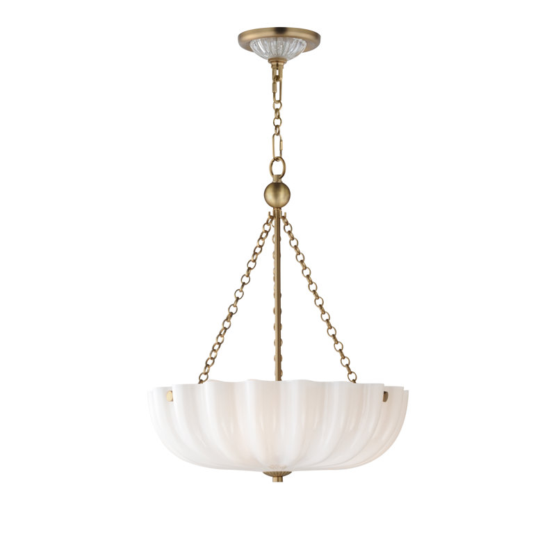 Fluted Cake Pan-Semi-Flush Mount, 19.5" H x 15.5" W x 15.5" D