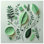Rideau de douche à feuilles - Décoration de salle de bain nature scandinave