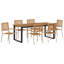 6 - Person Patio Dining Set with Rectangular Table-1237533504