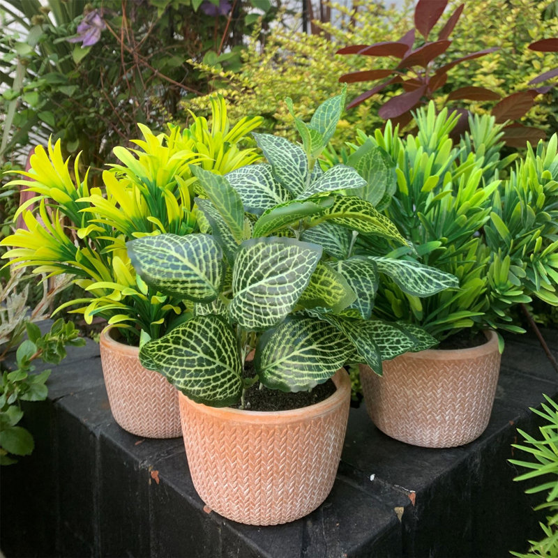 22cm Faux Plant in Terracotta Planter